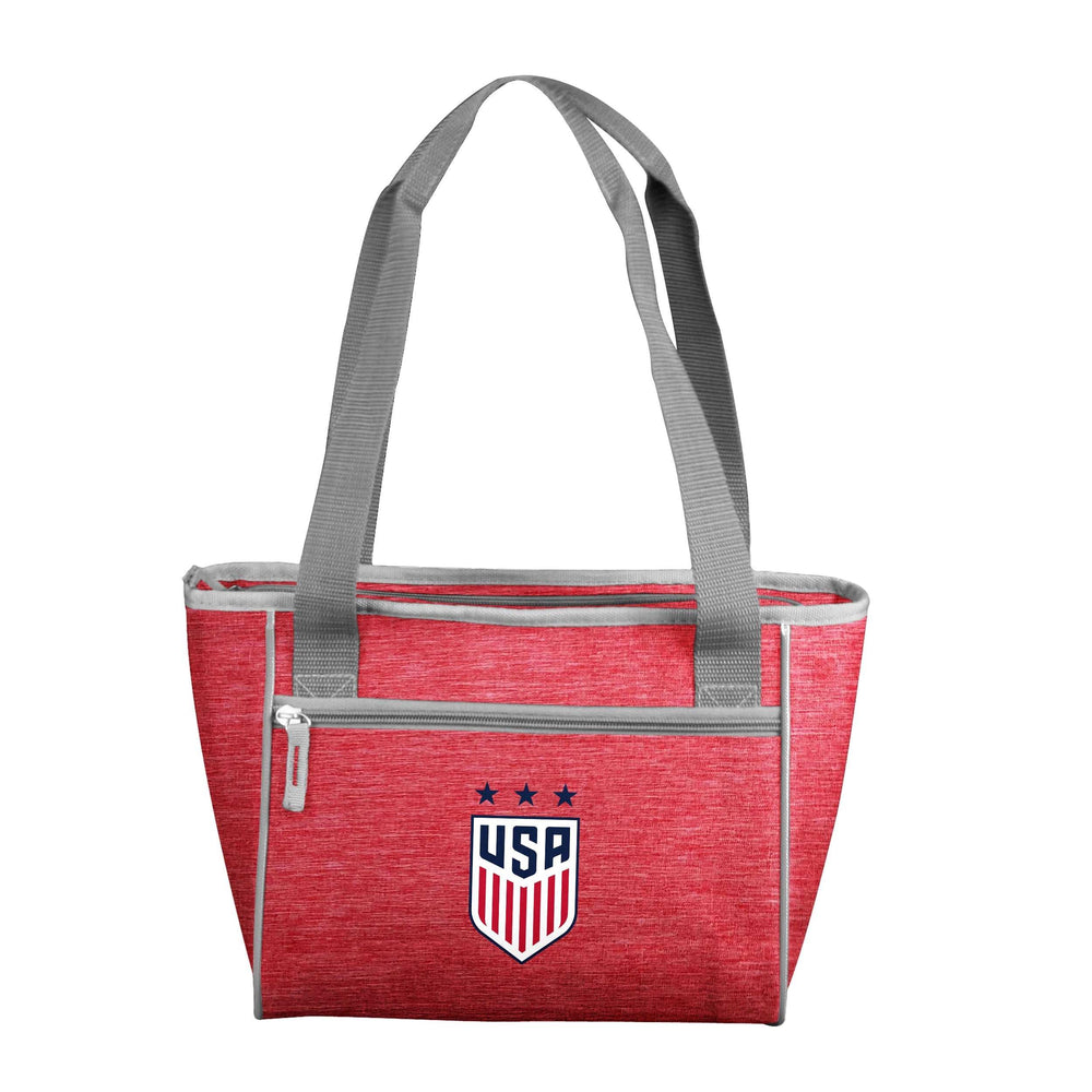 USSF Three Star Crosshatch 16 Can Cooler Tote - Logo Brands - Flyclothing LLC