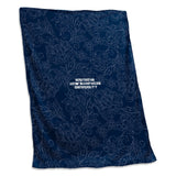 Southern New Hampshire U Navy Paisley Sweatshirt Blanket (Screened) - Logo Brands - Flyclothing LLC