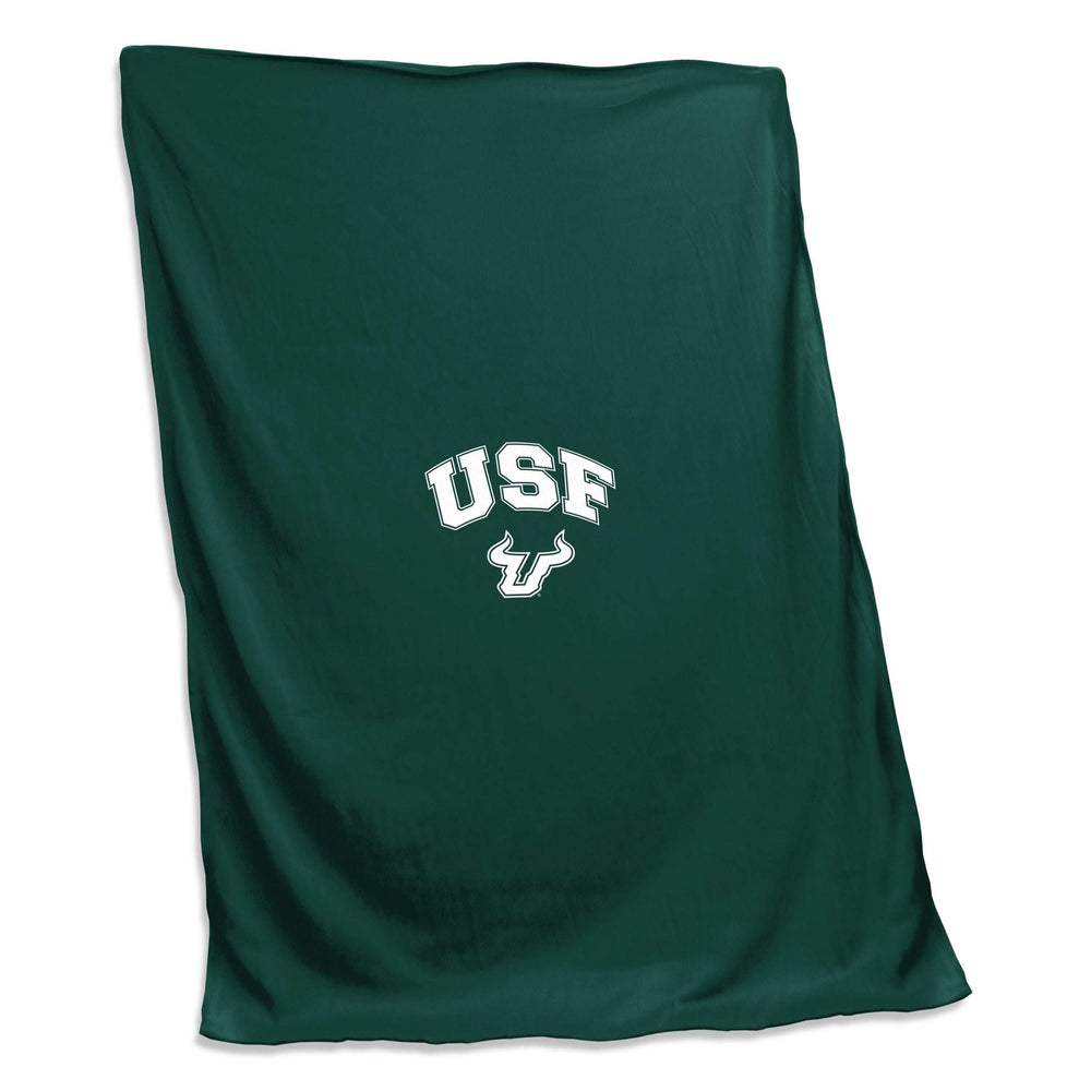 South Florida White logo Screened Sweatshirt Blanket - Logo Brands - Flyclothing LLC