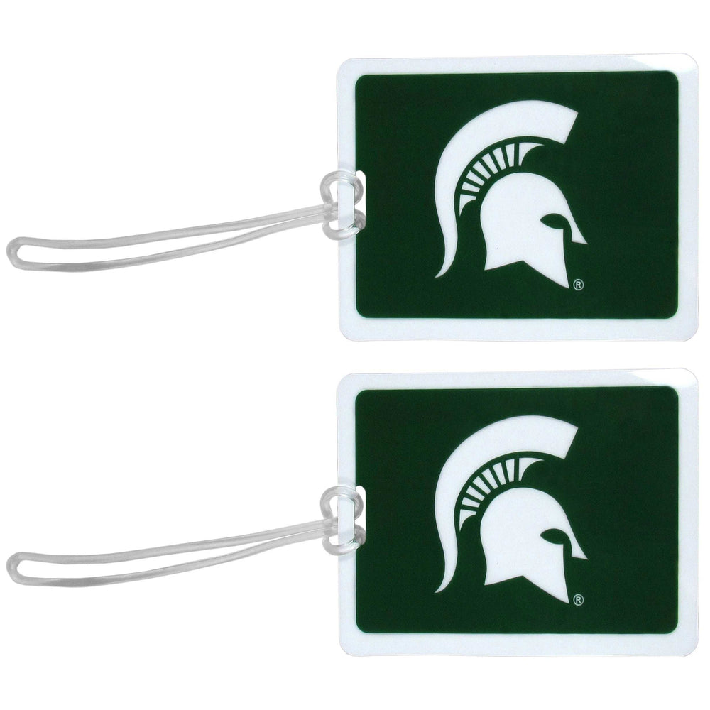 Michigan St. Spartans Vinyl Luggage Tag, 2pk - Michigan St. Spartans - Flyclothing LLC