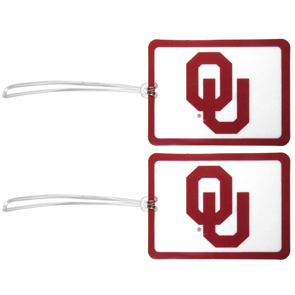 Oklahoma Sooners Vinyl Luggage Tag, 2pk - Oklahoma Sooners - Flyclothing LLC