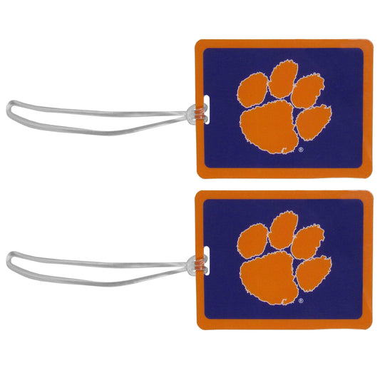 Clemson Tigers Vinyl Luggage Tag, 2pk - Clemson Tigers - Flyclothing LLC