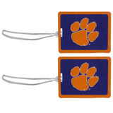 Clemson Tigers Vinyl Luggage Tag, 2pk - Clemson Tigers - Flyclothing LLC