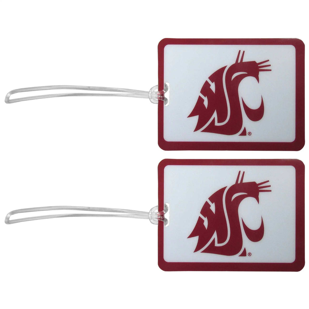 Washington St. Cougars Vinyl Luggage Tag, 2pk - Washington St. Cougars - Flyclothing LLC
