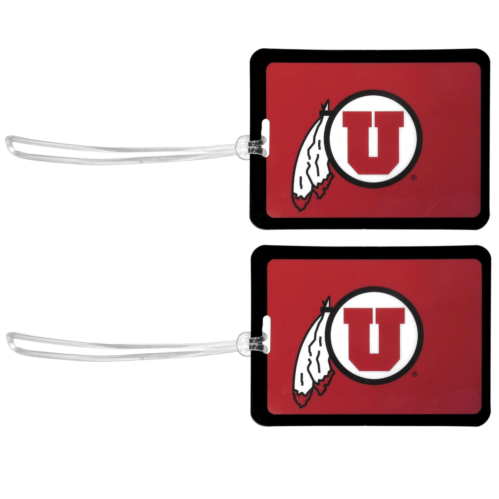 Utah Utes Vinyl Luggage Tag, 2pk - Utah Utes - Flyclothing LLC