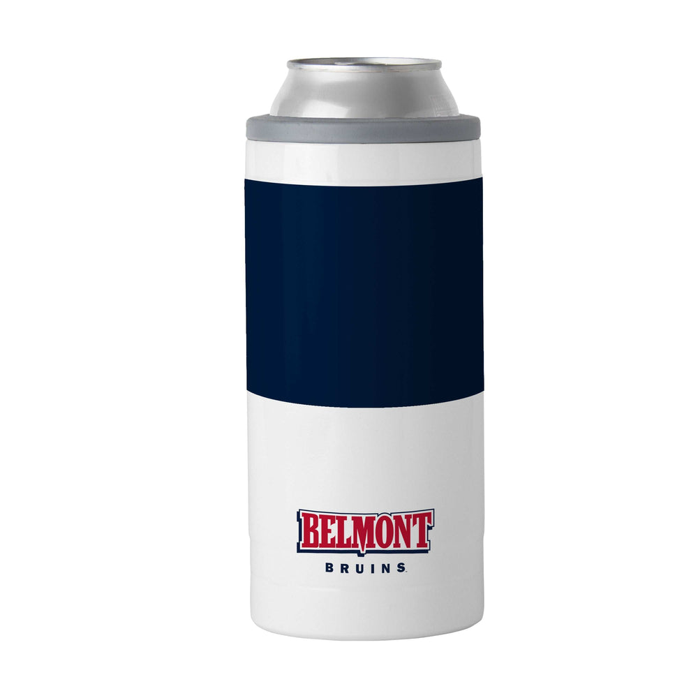 Belmont University 12oz Colorblock Slim Can Coolie - Logo Brands - Flyclothing LLC