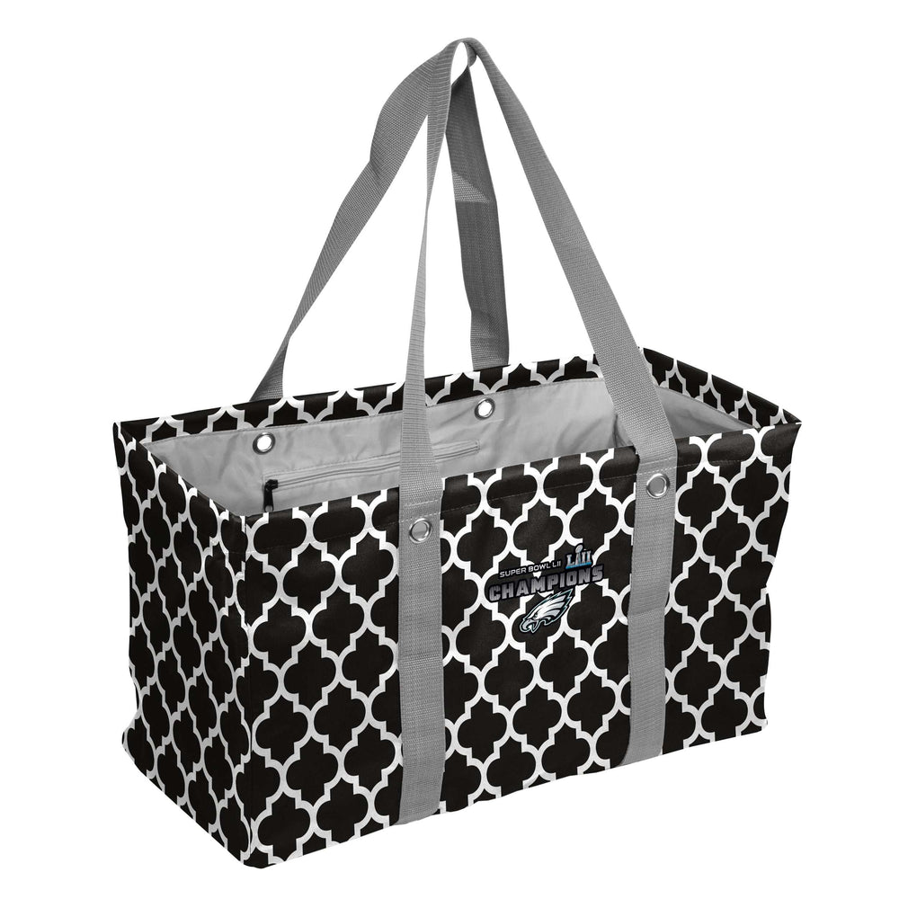 Super Bowl Champions 2018 Philadelphia Eagles Quatrefoil Picnic Caddy - Logo Brands - Flyclothing LLC