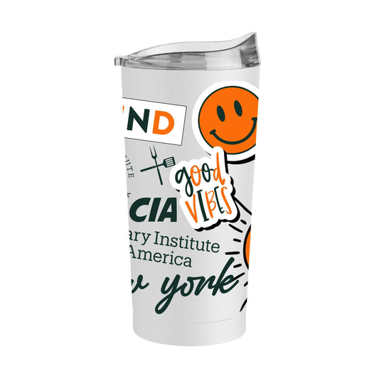 Culinary Institute of America 20oz Native Powder Coat Tumbler - Logo Brands - Flyclothing LLC