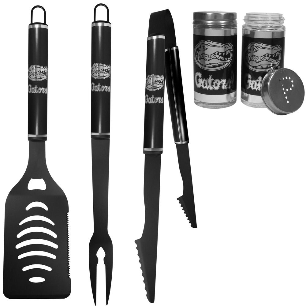 Florida Gators 3pc Black BBQ Tools w/Shakers - Florida Gators - Flyclothing LLC