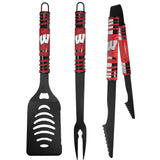 Wisconsin Badgers 3 pc Black Tailgater BBQ Set - Siskiyou Buckle - Flyclothing LLC