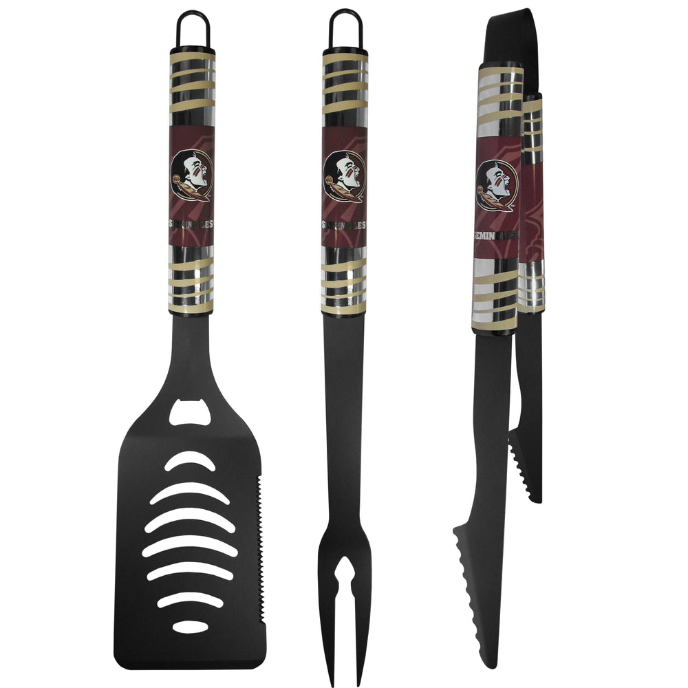 Florida St. Seminoles 3 pc Black Tailgater BBQ Set - Florida St. Seminoles - Flyclothing LLC