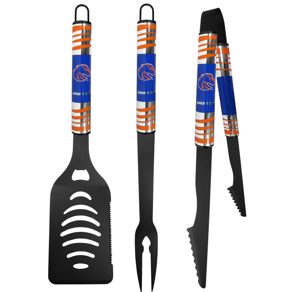 Boise St. Broncos 3 pc Black Tailgater BBQ Set - Boise St. Broncos - Flyclothing LLC