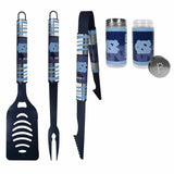 N. Carolina Tar Heels 3pc Color BBQ Tools w/Salt & Pepper Shakers - N. Carolina Tar Heels - Flyclothing LLC