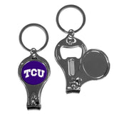 TCU Horned Frogs Nail Care/Bottle Opener Key Chain - TCU Horned Frogs - Flyclothing LLC