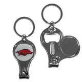 Arkansas Razorbacks Nail Care/Bottle Opener Key Chain - Arkansas Razorbacks - Flyclothing LLC