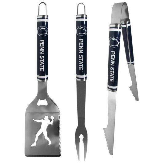 Penn St. Nittany Lions 3 pc Steel BBQ Tool Set - Penn St. Nittany Lions - Flyclothing LLC