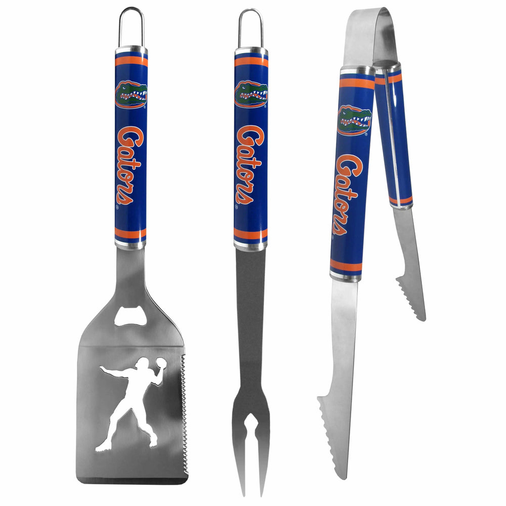 Florida Gators 3 pc Steel BBQ Tool Set - Florida Gators - Flyclothing LLC