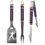 LSU Tigers 3 pc Steel BBQ Tool Set - LSU Tigers - Flyclothing LLC