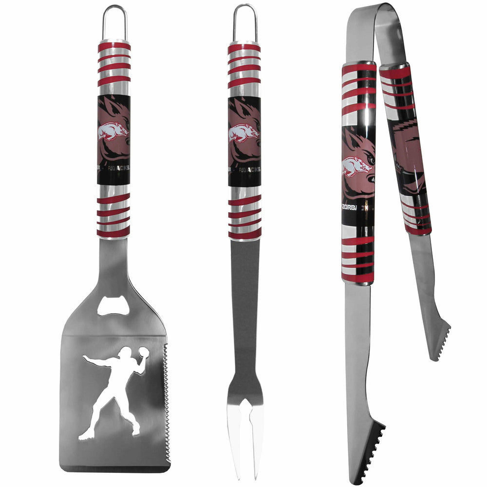 Arkansas Razorbacks 3 pc Tailgater BBQ Tools - Arkansas Razorbacks - Flyclothing LLC