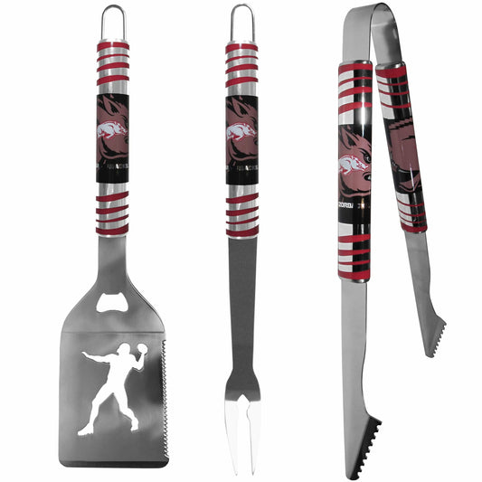 Arkansas Razorbacks 3 pc Tailgater BBQ Tools - Arkansas Razorbacks - Flyclothing LLC