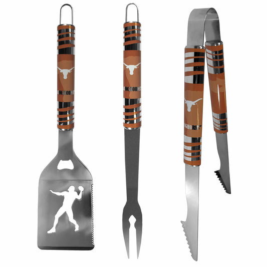 Texas Longhorns 3 pc Tailgater BBQ Tools - Texas Longhorns - Flyclothing LLC