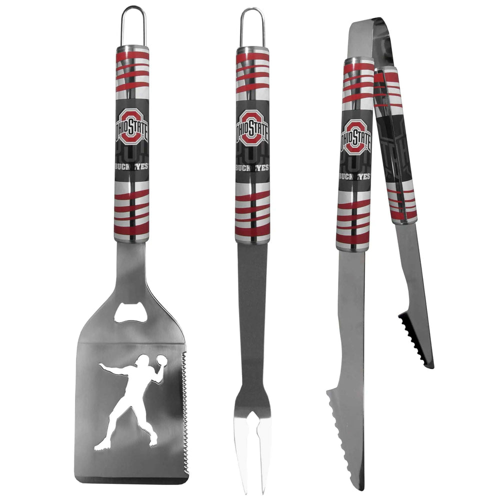 Ohio St. Buckeyes 3 pc Tailgater BBQ Tools - Ohio State Buckeyes - Flyclothing LLC