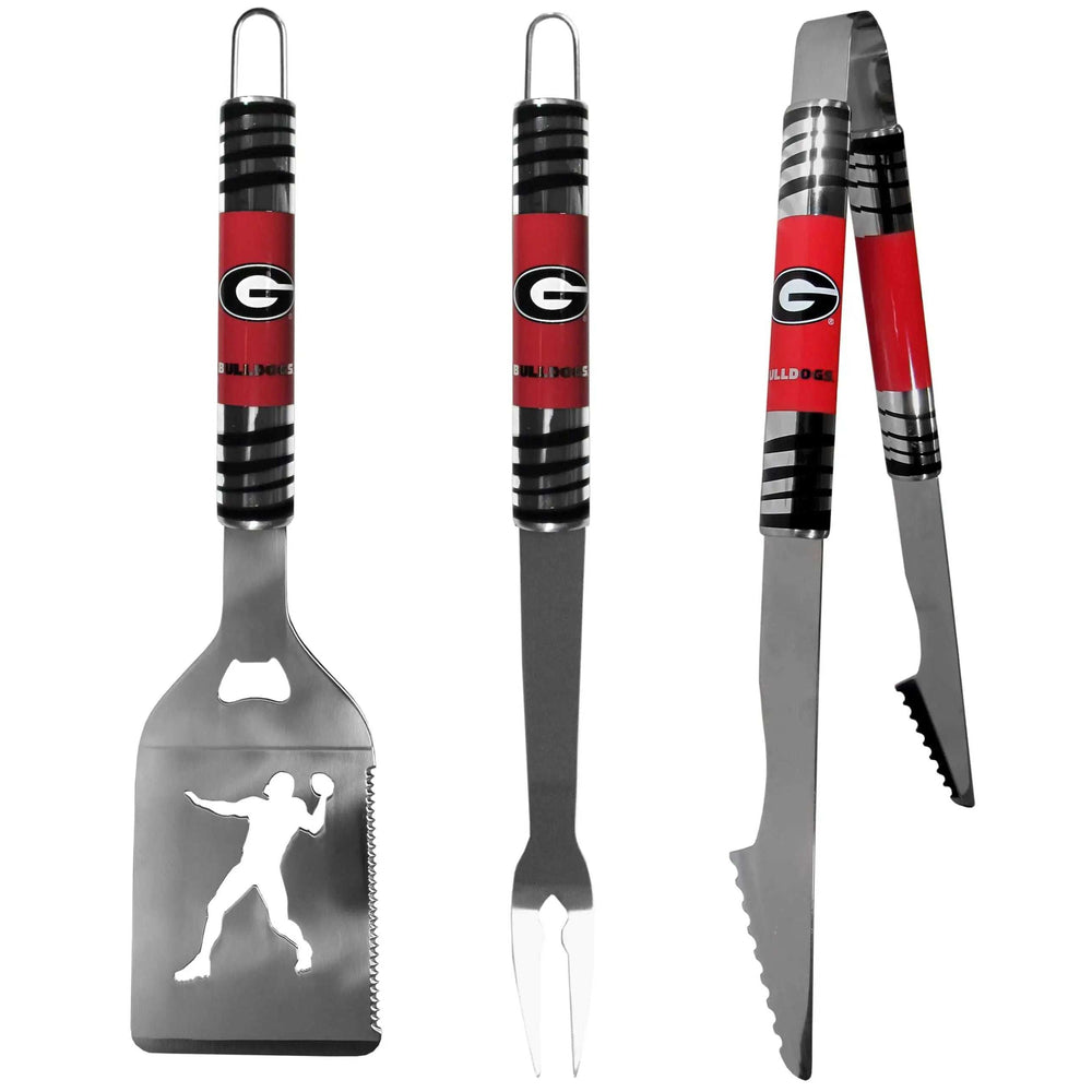 Georgia Bulldogs 3 pc Tailgater BBQ Tools - Georgia Bulldogs - Flyclothing LLC