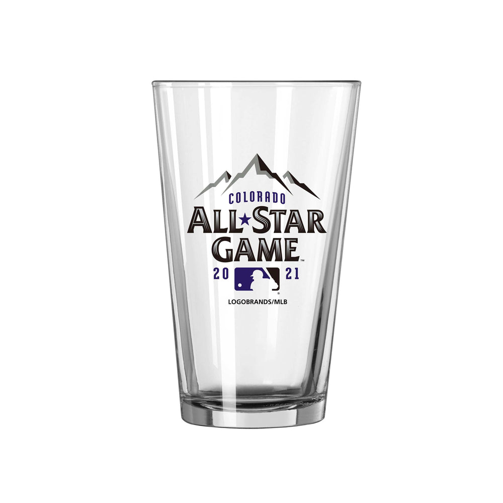 MLB 2021 All Star Game Logo 16oz Pint Glass - Logo Brands - Flyclothing LLC