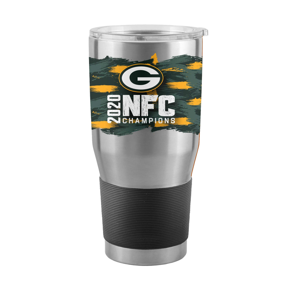 GB Packer Pro 2021 NFC Champs Logo 30oz Stainless Tumbler - Logo Brands - Flyclothing LLC