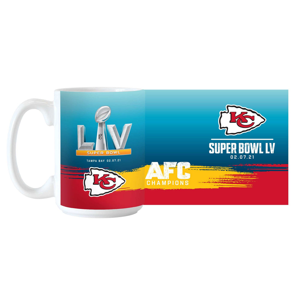 KC Chiefs SB55 Bound Sublimated 15oz Mug - Logo Brands - Flyclothing LLC