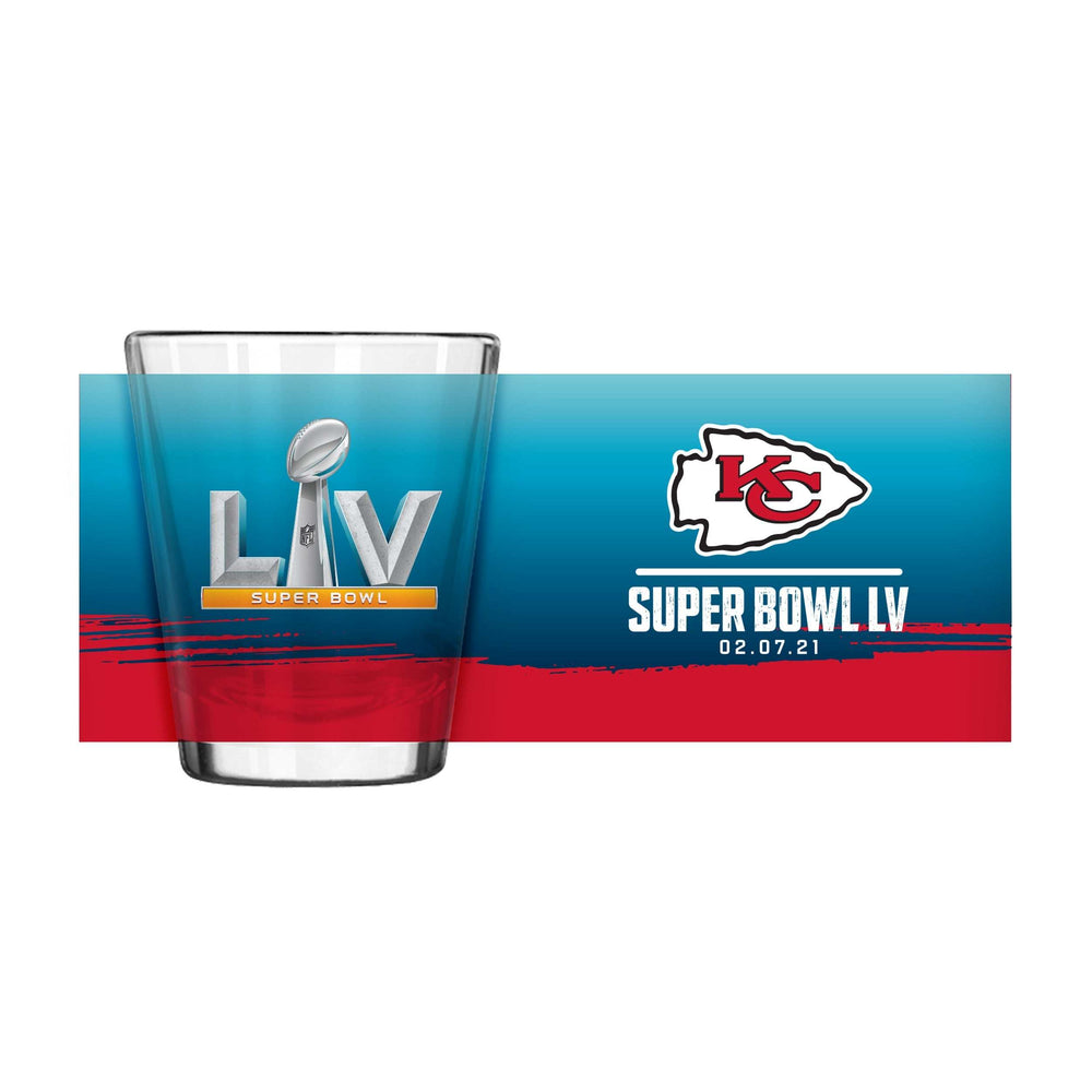 KC Chiefs SB55 Bound Sublimated 2oz Shot Glass - Logo Brands - Flyclothing LLC