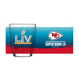 KC Chiefs SB55 Bound Sublimated 2oz Shot Glass - Logo Brands - Flyclothing LLC