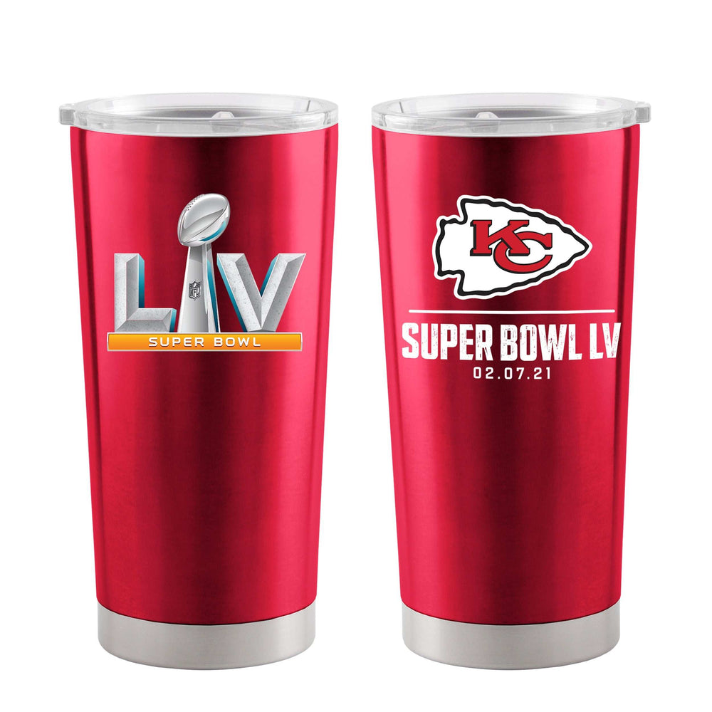 KC Chiefs SB55 Bound Logo 20oz Stainless Tumbler - Logo Brands - Flyclothing LLC