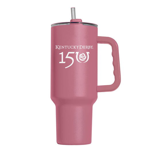 Kentucky Derby 150th Berry 40oz Powder Coat Tumbler - Logo Brands - Flyclothing LLC