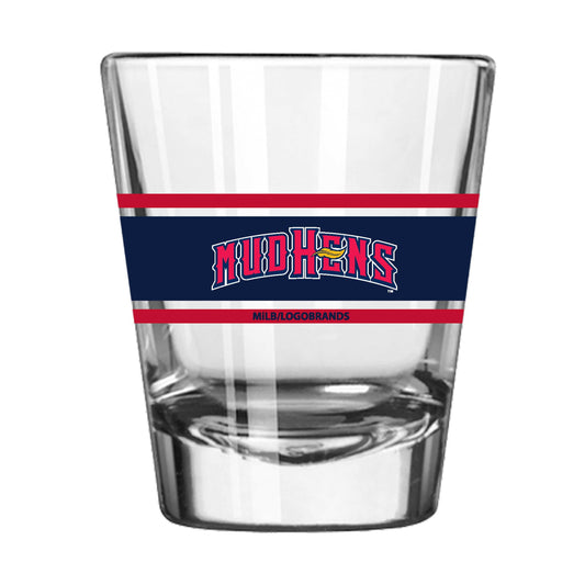 Toledo Mud Hens 2oz Stripe Shot Glass - Logo Brands - Flyclothing LLC