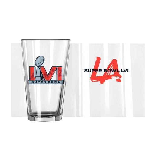 Super Bowl 56 16oz Pint Glass - Logo Brands - Flyclothing LLC