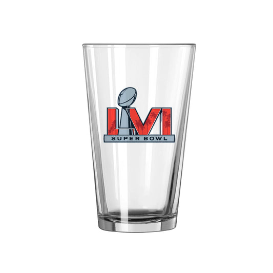 Super Bowl 56 16oz Pint Glass - Logo Brands - Flyclothing LLC