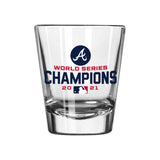 Atlanta Braves 2oz ‘21 World Champs Shot Glass - Logo Brands - Flyclothing LLC