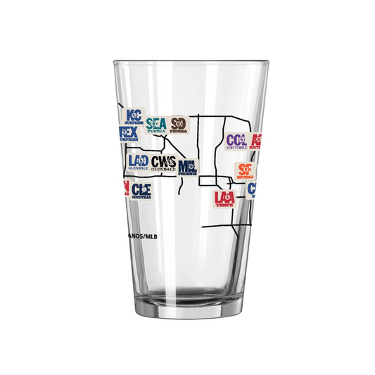 2025 Cactus League 16oz Pint Glass - Logo Brands - Flyclothing LLC