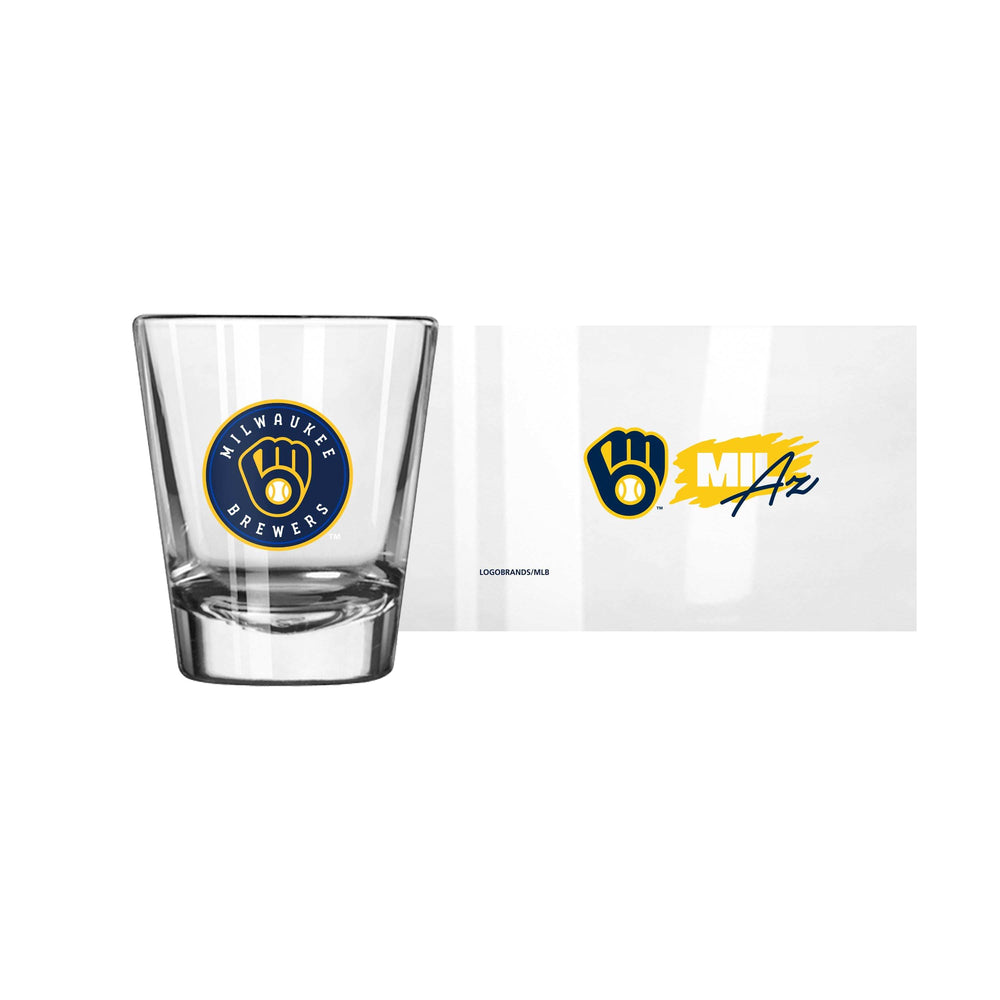 Milwaukee Brewers 2oz 2022 Spring Training Letterman Shot Glass - Logo Brands - Flyclothing LLC