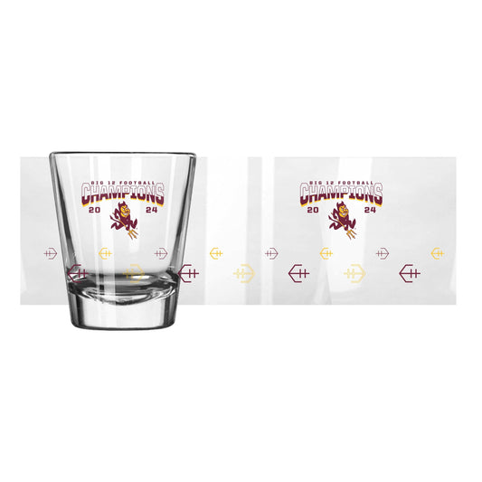 Arizona State 2024 BIG12 Champions 2oz Shot Glass - Logo Brands - Flyclothing LLC