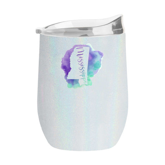 Mississippi 16oz Local State Pride Iridescent Curved Beverage - Logo Brands - Flyclothing LLC