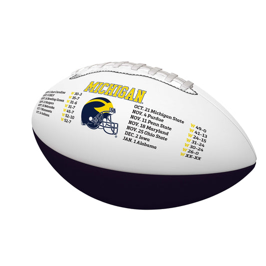Michigan 2023 CFP National Champions Full Size Signature Football - Logo Brands - Flyclothing LLC