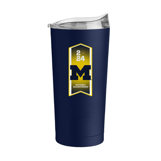 Michigan 2024 CFP Bound 20oz Powder Coat Tumbler - Logo Brands - Flyclothing LLC