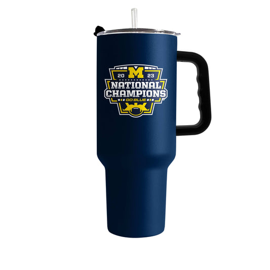 Michigan 2023 CFP National Champions 40oz PC Tumbler - Logo Brands - Flyclothing LLC