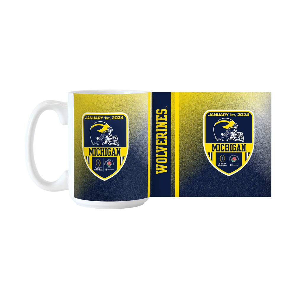 Michigan 2024 Rose Bowl Bound 15oz Sublimated Mug - Logo Brands - Flyclothing LLC