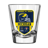 Michigan 2024 Rose Bowl Bound 2oz Shot Glass - Logo Brands - Flyclothing LLC