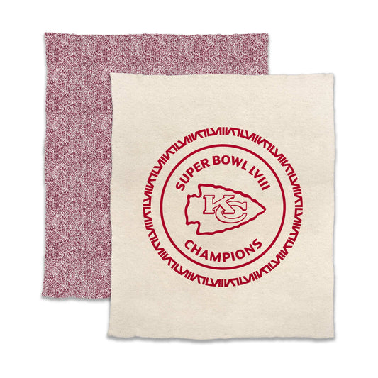 Kansas City Chiefs SB 58 Champions Full Size Lux Dreams Blanket - Logo Brands - Flyclothing LLC