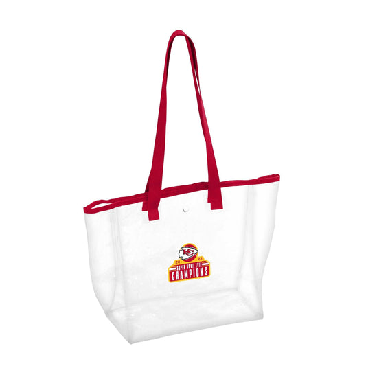 KC Chiefs SB Champions Clear Tote - Logo Brands - Flyclothing LLC