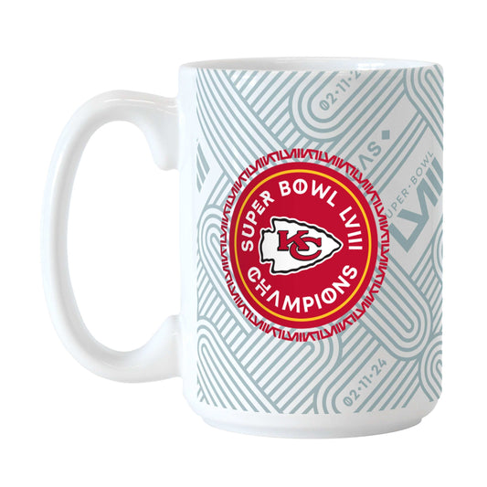 Kansas City Chiefs 15oz SB 58 Champions Sublimated Mug - Logo Brands - Flyclothing LLC
